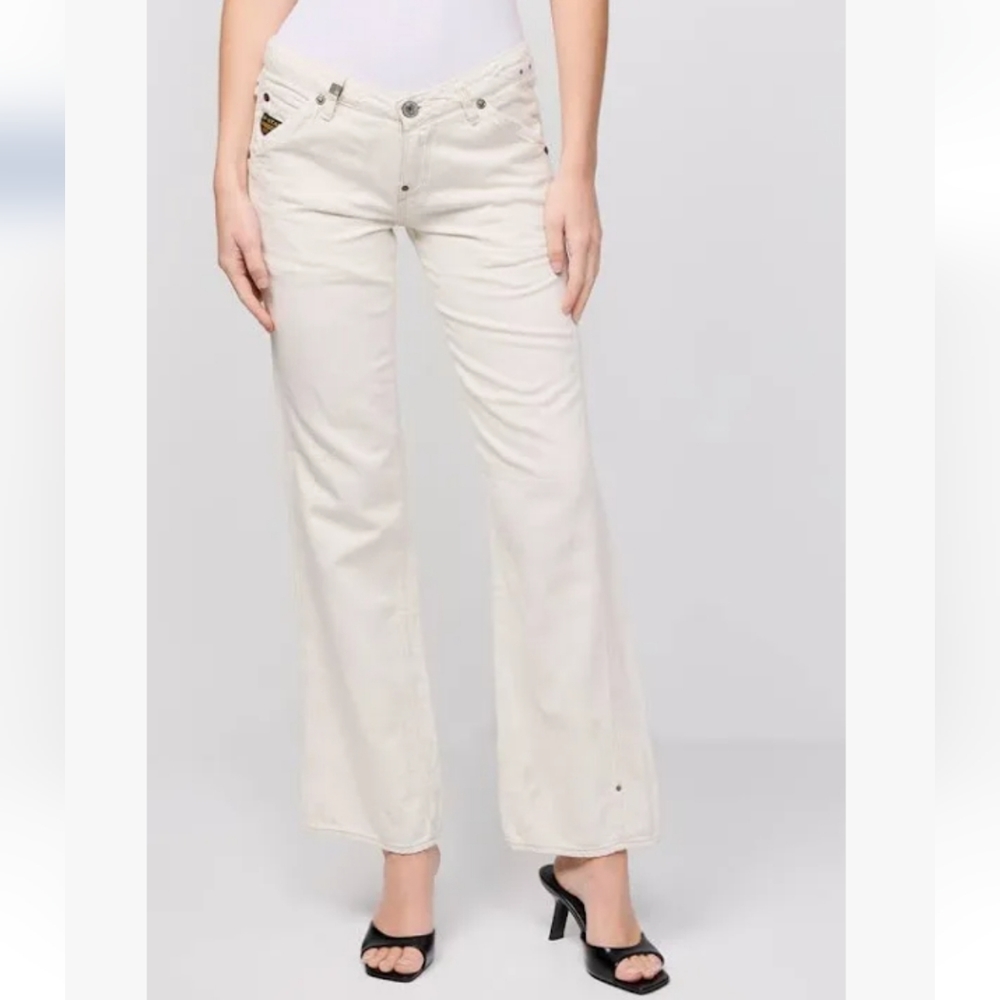 G star Raw Women's Medin Loose Fit Pants Size 30 Off White